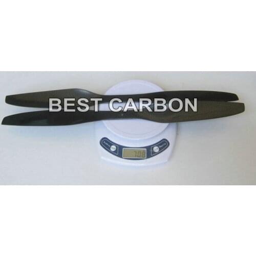 Free shippig 2 Pairs of High quality 18" long .pitch 5.5" ,3K Carbon fiber CW/CCW propeller for RC Multi-Copter Quadcopter
