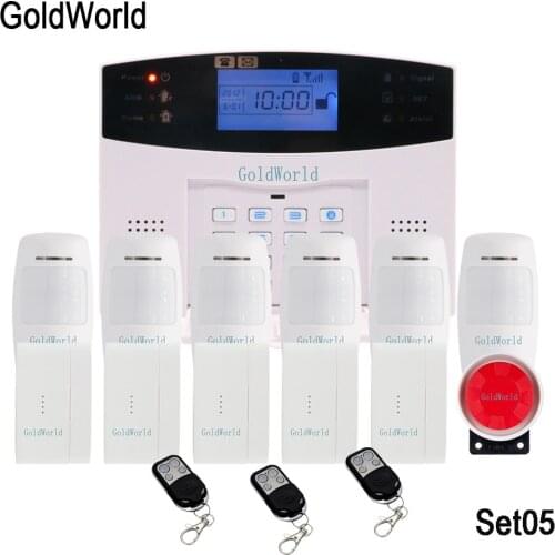 99 Zone Wireless House Safety LCD Wireless GSM Alarm Keypad Security Alarm System With Pir Motion Sensors