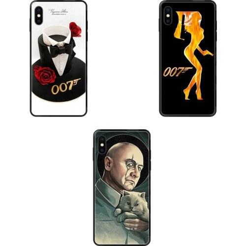 Cheap Black Soft TPU Art Online Cover Case Unique 007 James Bond For Galaxy A10S A20 A20S A20E A21S A30 A30S A40 A50 A70 A71