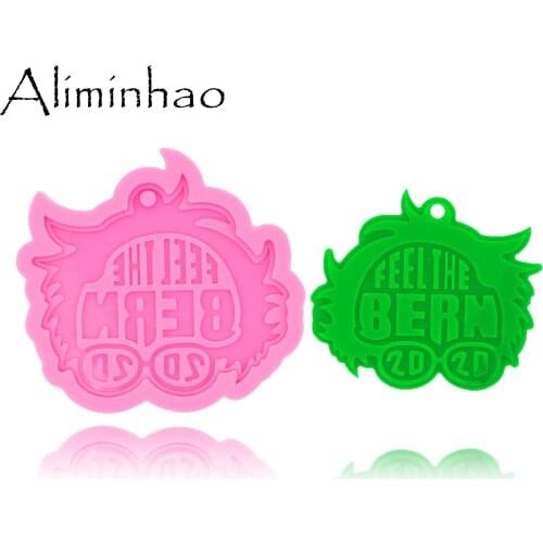 DY0391 Bernie Keychains Mould Resin Silicone Epoxy Molds For Jewelry Shiny Glossy Aliminhao