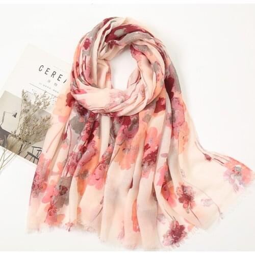 Cotton Scarf Floral Pareo Muslin Hijab Desigual handkerchief Head Scarf 2020 Cotton Hijab Wrap Bandana Woman Headbands for Women