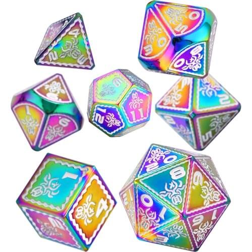 Kraken Metal Dice ,Large Size Polyhedral Dice with Drawstring Pouch for Tabletop Role Playing Games DnD MTG