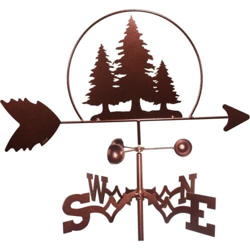 Weather Vane 20 "Weather Vane Retro Farm Scene Weather Vane Professional Measurement Tool Patio Yard Decoration