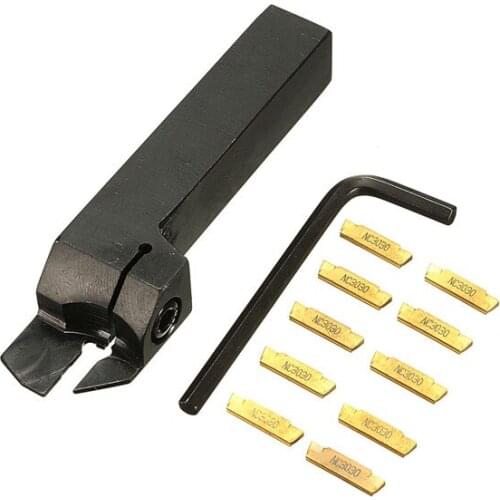MGEHR 1616-2 16*16*100mm External Grooving Lathe Tool Holder With 10pcs MGMN200 Insert