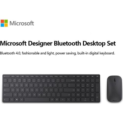 Microsoft Designer Bluetooth Desktop Set Lightweight wireless Keyboard Mouse Combos English Keypad PC Computer
