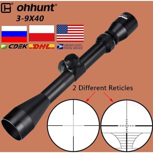 Ohhunt 3-9X40 Hunting Optical Sights RifleScope Rangefinder Reticle Crossbow or Mil Dot Rifle Scope For .177 .22 Caliber Airguns