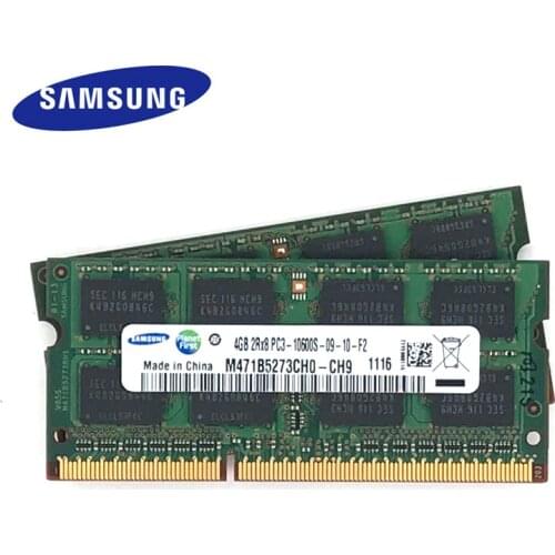 SAMSUNG 4GB 2RX8 PC3-10600S DDR3 1333Mhz 4gb Laptop Memory 4G PC3 10600S 1333MHZ 1.5V Notebook Module SODIMM RAM