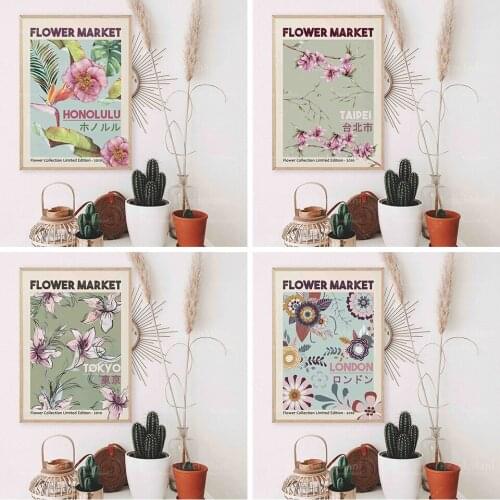 Flower market printing, flower market poster, wall art flowers, flower wall art
