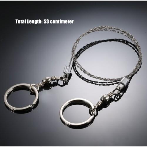 Outdoor Camping Saw Emergency Survival Gear Stainless Steel Wire survival Tool Kit Hand Pocket Wire Saw for Cycling Hiking