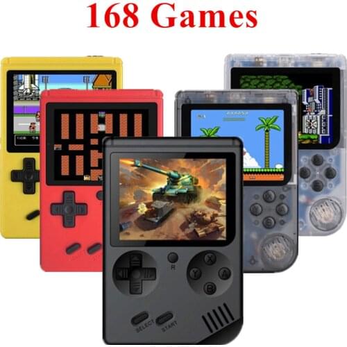 Coolbaby Retro Portable Mini Handheld Game Player Console 8-Bit 3 Inch Color LCD Kids Color Game Player Built-in 168 Video games