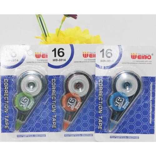 881A Fashion Roller Correction Tape White Out Long Stationery Material Escolar Student