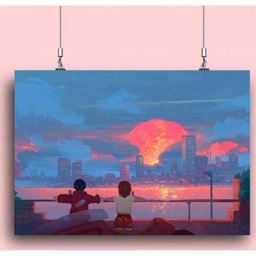 Wall Artwork Modular Aestheticism Poster Home Decor Sunset Glow Hd Print Anime Pictures Canvas Leisure Painting For Living Room