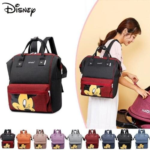 Disney Mickey Diaper Bag Large Capacity Backpack Mommy Nappy Bag Multifunction Maternity Accessories Organizer Baby Goods