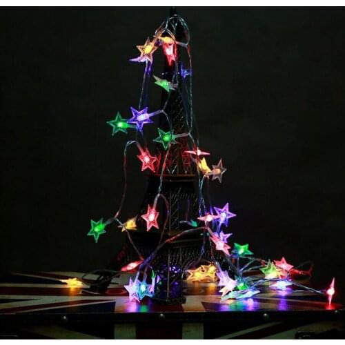 LED star light string of colored lights flash lamp set small lights all over the sky star room lights Christmas neon batteries