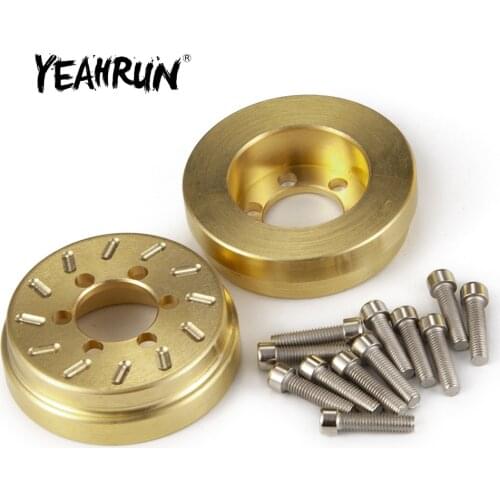 YEAHRUN 1.9 inch Metal hub counterweight Internal Alloy Wheel Weight For TRX-4 SCX10 RC Crawler Rim Hub