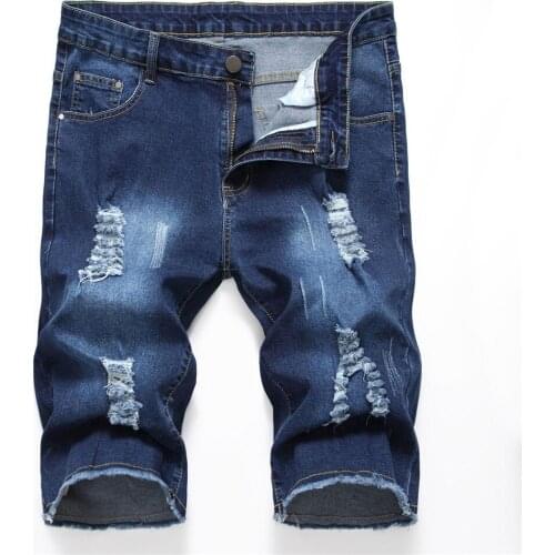 YUANL·SH Men's Short Jeans