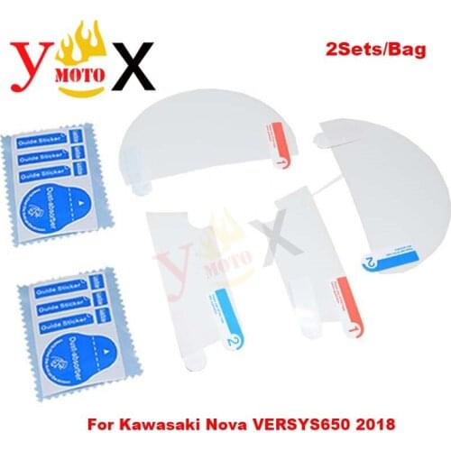 Motorcycle TPU Speedometer Instrument Dashboard Cluster Scratch Panel Screen Protection Film For Kawasaki VERSYS 650 2016-2018