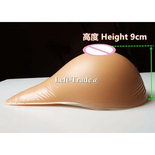 1 pair suntan brown color crossdresser fake silicon breasts 2000g