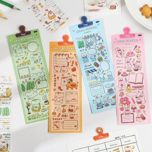 12pcs/LOT wish list series stationery sticker Creative decoration DIY shared outfit washi tape adhesive masking washi sticker