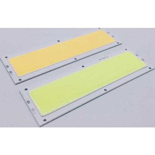 120x36MM 10W COB LED Strip Light Bulb Lamp DC 12V 1000LM Blue Warm Natural Cold White COB Matrix for DIY Car Work Lights