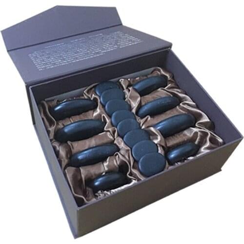 16pcs Volcanic energy stones acupuncture massage spa hot stone facial back foot massage heating stone SZ