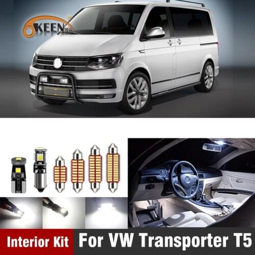 20Pcs Canbus Car Interior Light Kit Led Bulb For Volkswagen VW Transporter T5 for Multivan MK5 T5 Dome Map Lamp Car Accessories