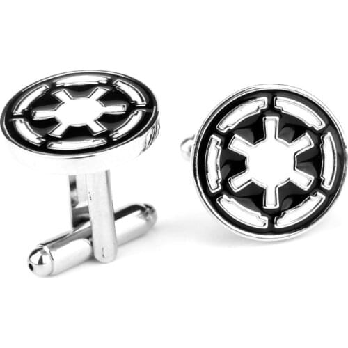 2016 NEW star wars 1.8CM alloy Cufflinks for mens cosplay galactic empire props cuff buttons anime accessory shirt cuff links