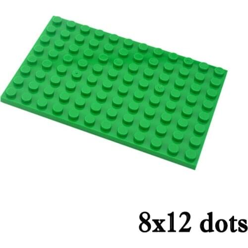 6pcs DIY Building Blocks 8x12 Thin Figures Bricks Educational Creative Assembles Particles Size Compatible With All Brand Toys