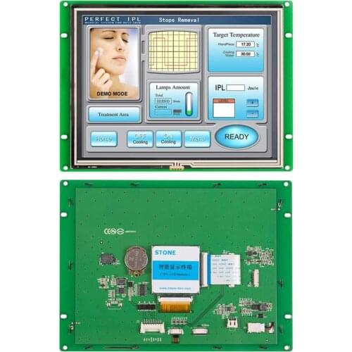 8 Inch HMI STONE TFT LCD Module STI080WT-01 with Touch Panel + Controller Board + Software