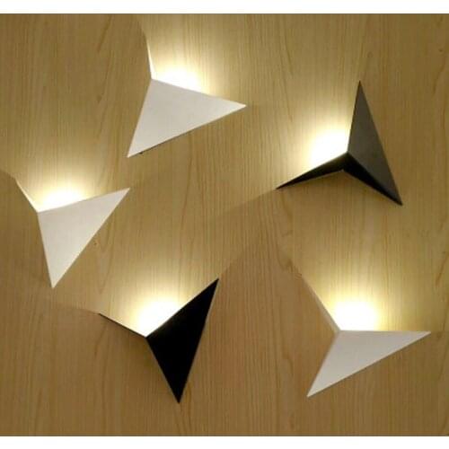 AC 85V-265V Indoor Lighting Led wall lamps black and white Modern Home Lighting Decoration wall lights For Bath Corridor