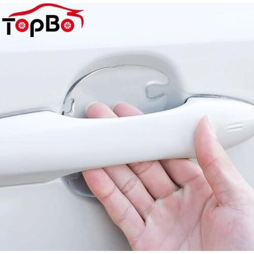 Auto Silicone Exterior Accessory Protection Strip Invisible Car Door Handle Bowl Sticker Scratch Protective Transparent Stickers