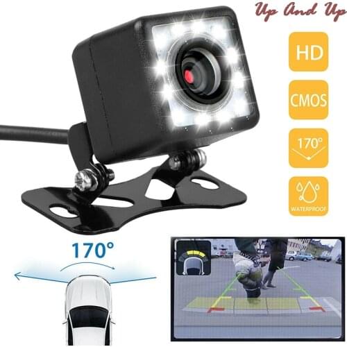Car Rear View Backup Camera Parking Reverse Back Up Camera Waterproof CMOS 12LED