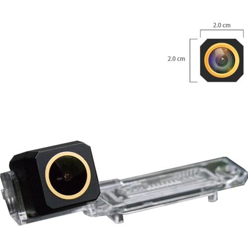Misayaee Golden HD Car Rear View Reverse Camera Plate Light for Caddy Golf MK4 Passat B5 B6 Transporter T5 Multivan Touran