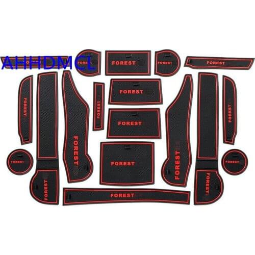 Car Door Slot Pad Cup Armrest Storage Pad Anti-Slip Mat Rug For Forester 2019