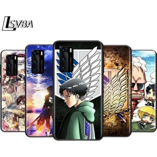 Anime Attack On Titan for Huawei P Smart Z S Pro Plus 2021 2020 Nova 7i 7 6 SE 5i 5Pro 4E 4 3i 3e 3 2 2i Lite 2 Phone Case