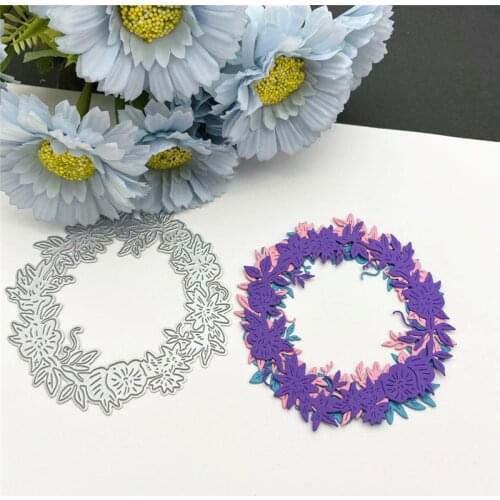 Garland Frame Metal Cutting Dies Stencil Scrapbooking Embossing New Christmas 2020 Craft Dies