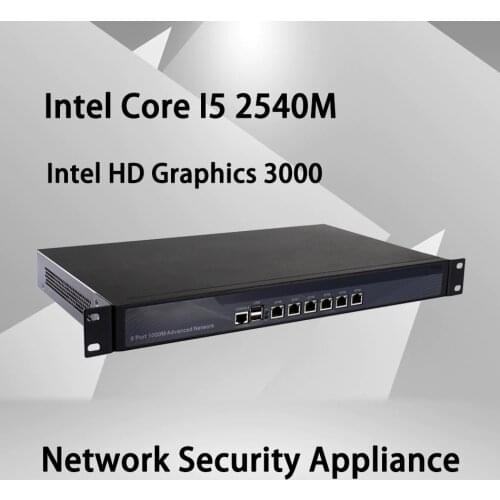 HUNSN ARS11 Firewall Mikrotik Pfsense VPN B950 I3 2350M I5 2520M I7 2640M Network Security Appliance Router PC 6LAN COM VGA