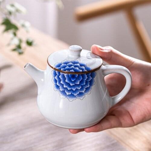 Chinese Ceramic Kung Fu Tea Set Making Teapot Japanese Household Oolong Tea Teapot Custom Gift Tea Set Elegant Teapot Set