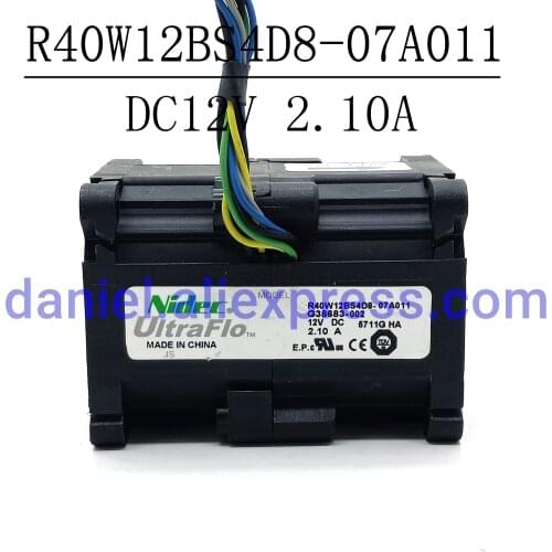 Original Nidec R40W12BS4D8-07A011 12V 4056 supercharged high speed violent dual motor cooling fan