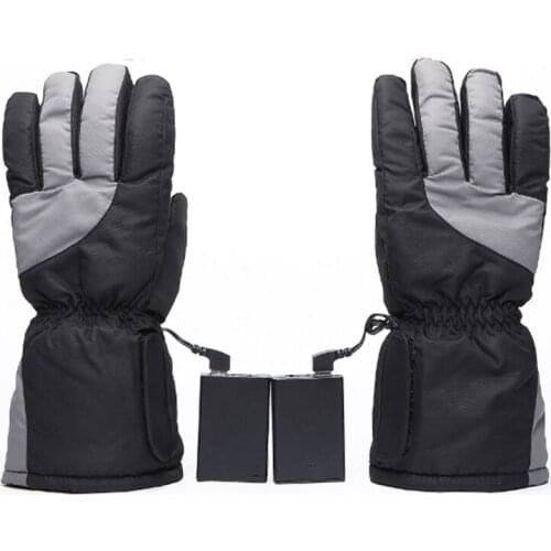 Heated-Gloves Hand-Warmer 5V Rechargeable Lithium Battery Powered Waterproof Snowboard Ski Motorcycle Heating Heated USB Black