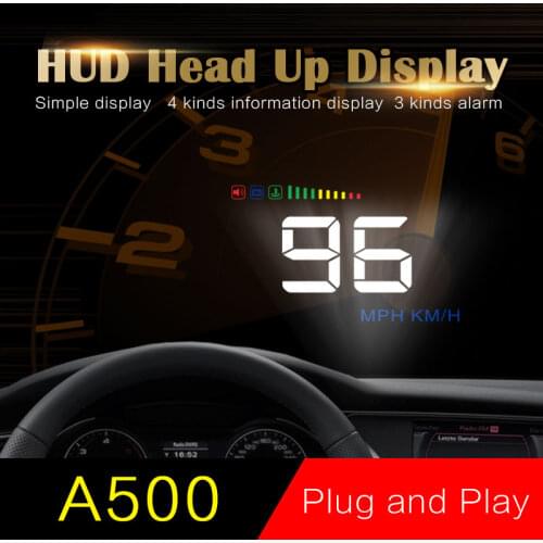 Hud Head Up Display Car Speed Projector 3.5Inch Universal Car-styling Windshield OBD2 GPS Digital Car Speedometer Alarm