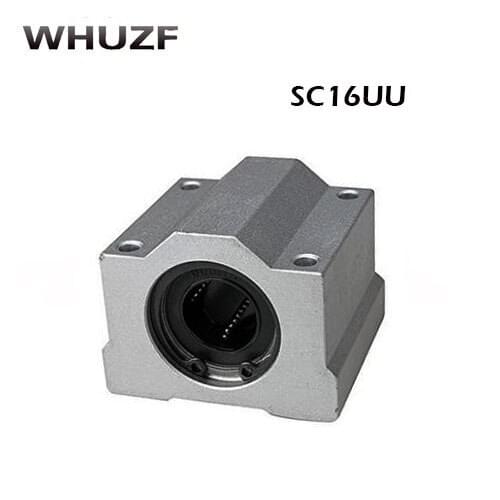 SC16UU 4pcs/set New SCS16UU 16mm Linear Ball Bearing Block Pillow Block For Cnc Parts SC16 Motion Slide Bushing Shaft