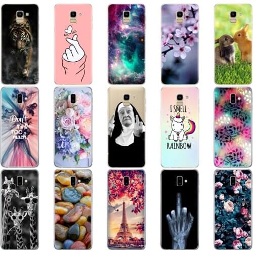 Silicon Case For Samsung J6 2018 Case EU J600 J600F SM-J600F Soft TPU Phone Cover For Samsung Galaxy J6 Plus 2018 J6+ J610 J610F