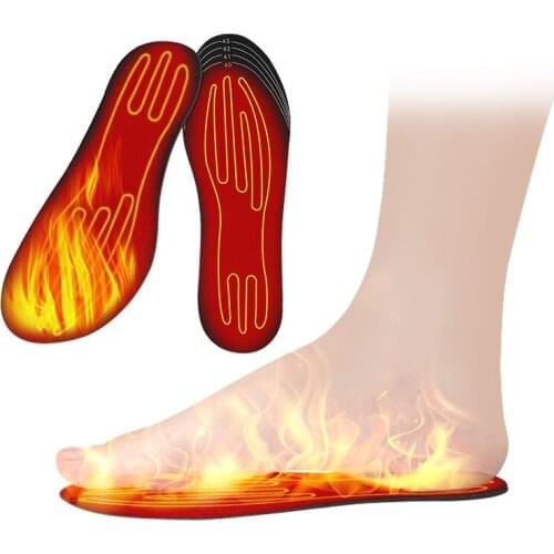 USB Heated Insoles Heated Shoes Pad Foot Warmer Electric Heated Insoles For Outdoor Camping Skiing Cycling Hunting Winter Insole