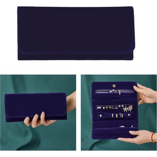 Jewelry Packaging Bag Snap Fastener Superior Soft Velvet Gift Bracelet Bag Necklace Earrings Ring Storage Pouch