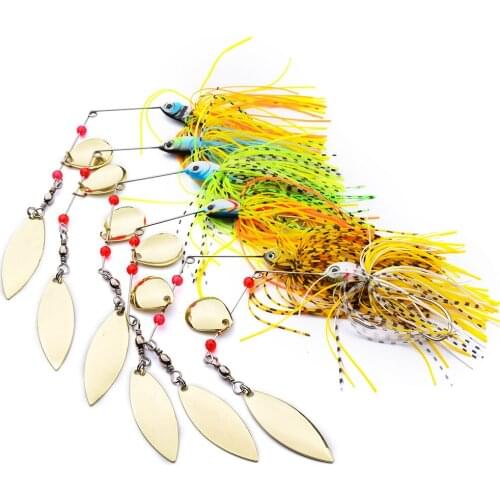 1pcs Spinner Bait 18G Metal Lure Hard Fishing Lure Spinner Lure Beard Bait Pike Swivel Fish Tackle Wobbler Fishing