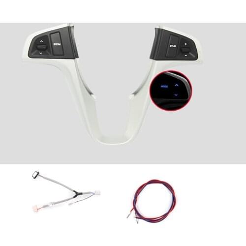 Blue backlight For Hyundai VERNA SOLARIS Multi-function Steering Wheel Audio Control Buttons 1pc