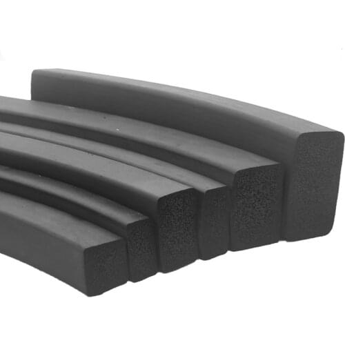 10M 2 3 5 10mm abrasion resistance EPDM rubber foaming sealing strip EPDM foaming square strip