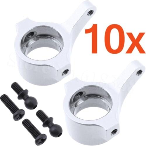 10Pairs Aluminum Steering Hub Carrier(L/R) For 1/18 Revel 24540 Scorch Hobbico Dromida BX/MT/SC4.18 Short Course Monster Truck