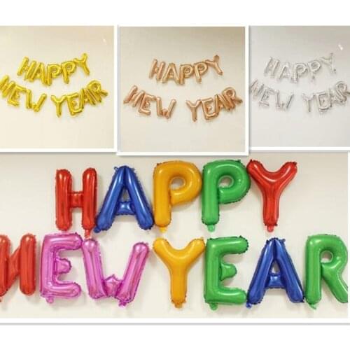 16 Inch Foil Letter Balloons Gold Silver Globos Happy Birthday Balloons Baby Shower Decorations Balls For Holiday Party Supplies